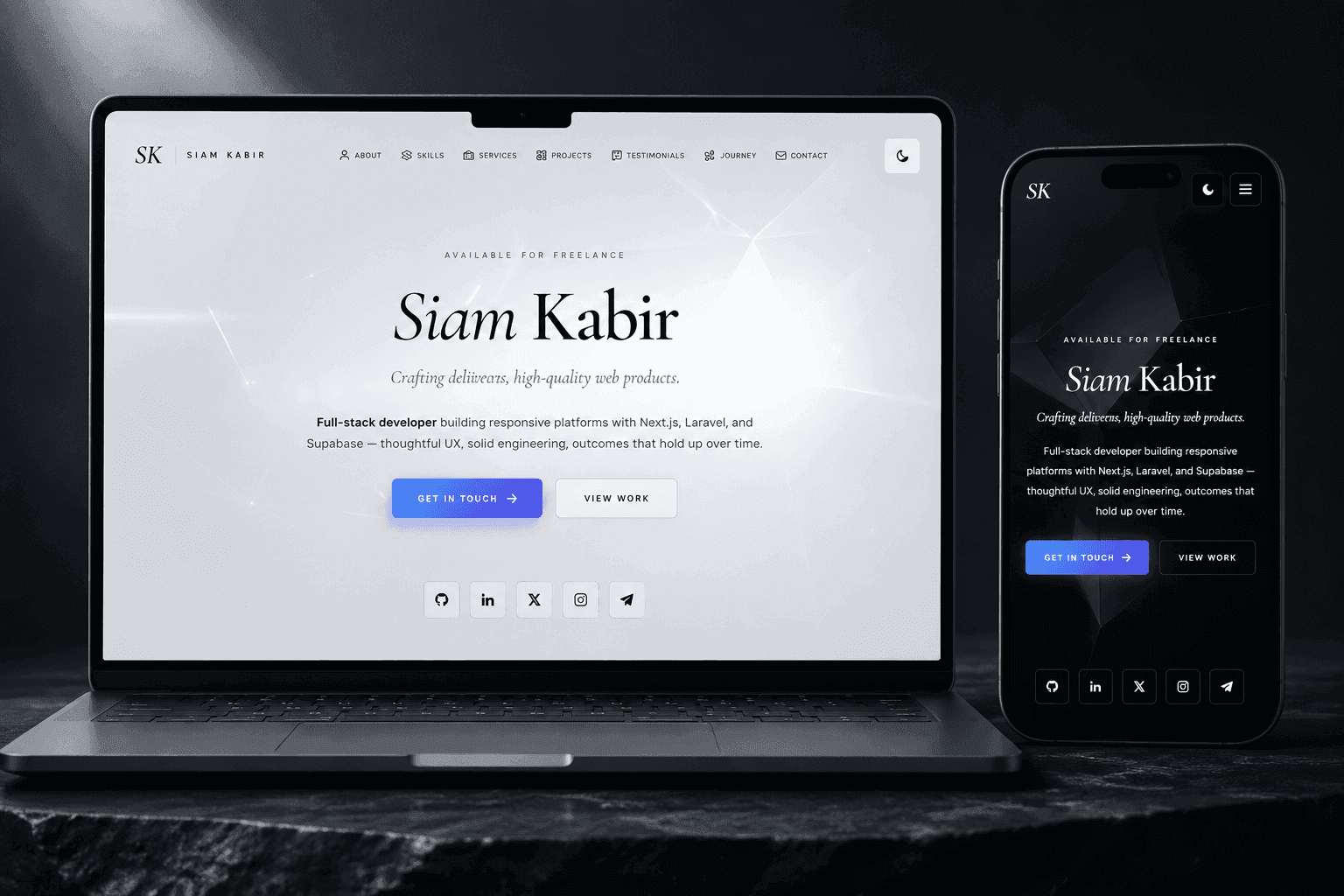 Personal Portfolio preview